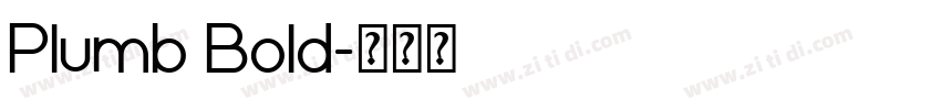 Plumb Bold字体转换